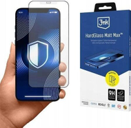 Xham mbrojtës 3MK HardGlass Matt Max, për telefon, i zi