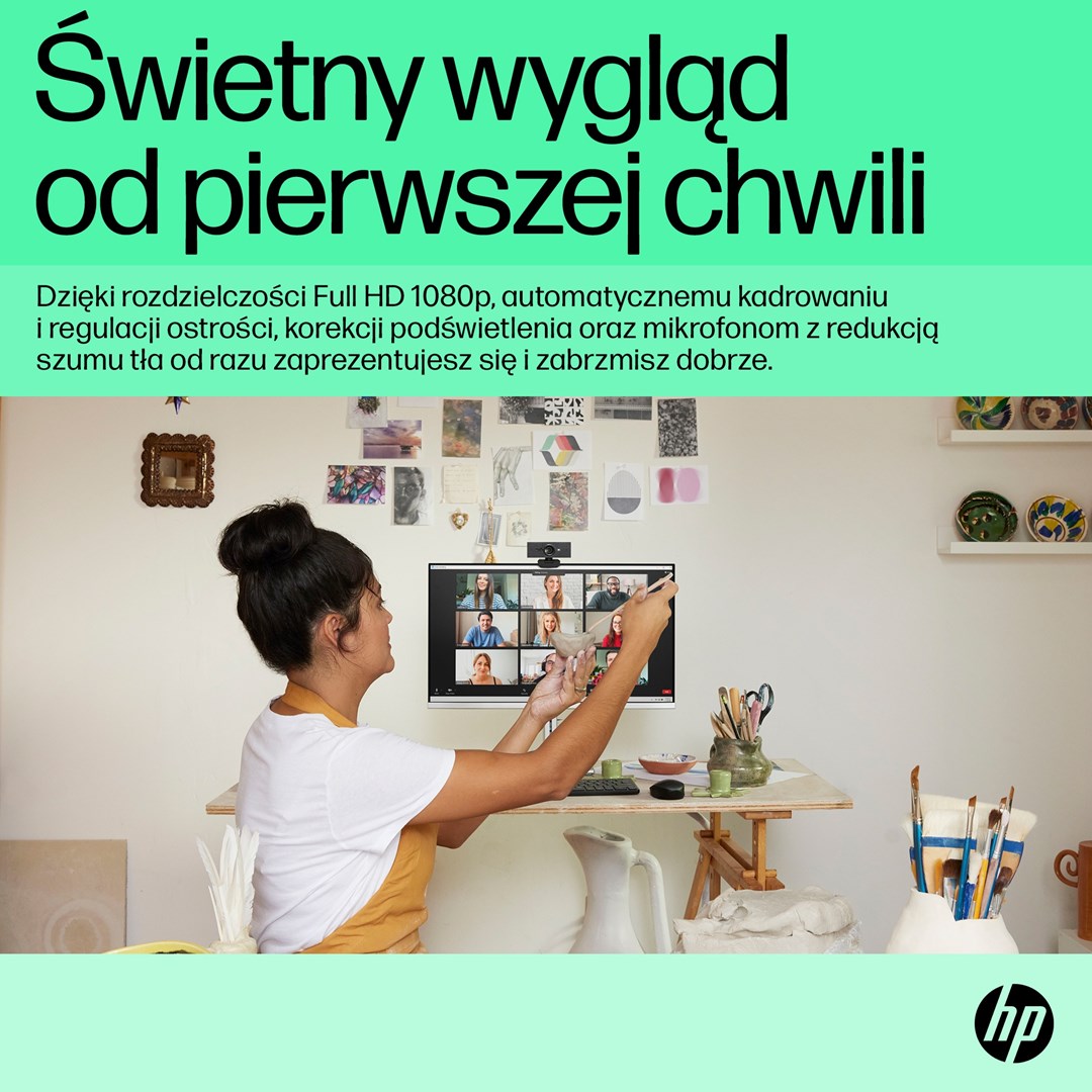 Kamerë web HP 620, 1080p, USB, e zezë