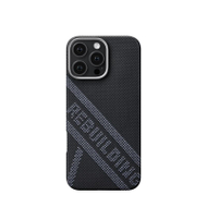 Mbrojtëse për celular PITAKA Tactile Woven Re-TROS Rebuilding për iPhone 16 Pro, e zezë