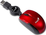 Maus Genius Micro, me kabllo, USB, i kuq
