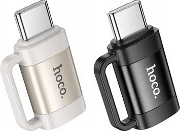 Адаптер OTG Hoco UA31E, USB C во Lightning, 3A, црн