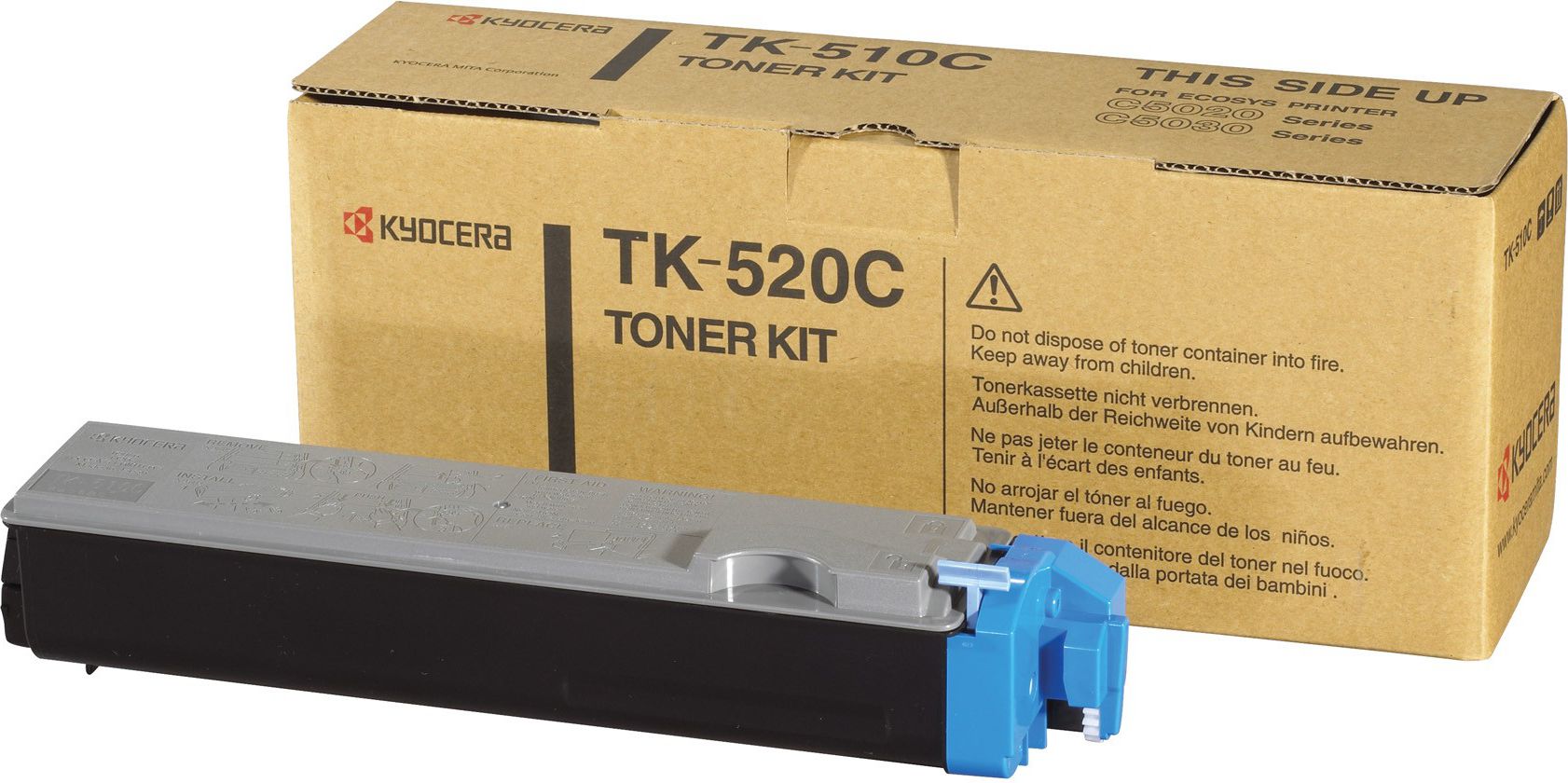Toner Kyocera TK-520C, origjinal, cian
