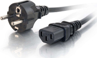 Кабел за струја C2G European Power Cord, 2m, 16 AWG, црн
