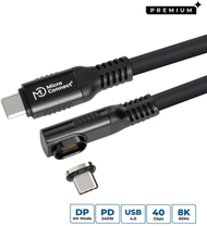 Kabllo USB C në USB C Microconnect, 0.15m, i bardhë