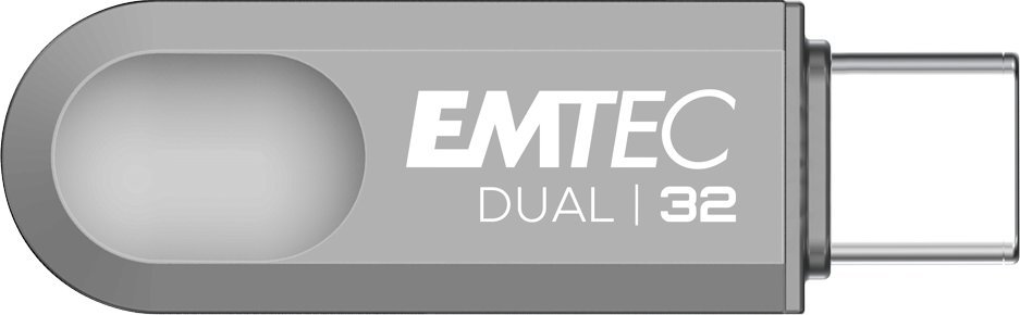 USB flash Emtec D280 Dual, 32GB, USB 3.2, USB C, i zi