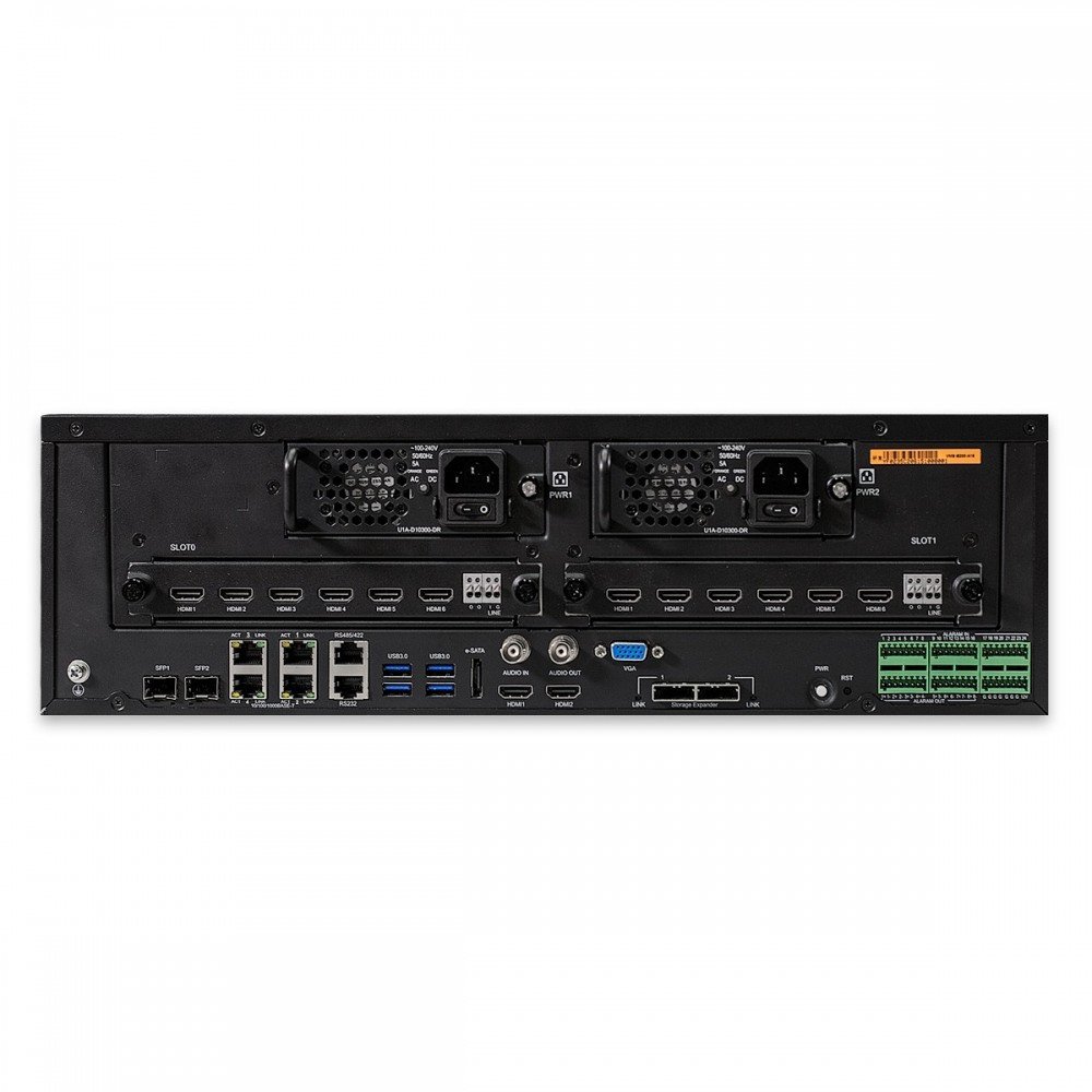 Видео рекордер IP BCS POINT BCS-P-NVR6416-4KR, 64 канали, 4K, црн