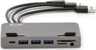 Docking station LMP Attach Dock Pro, 10 porta, për iMac, i hirtë
