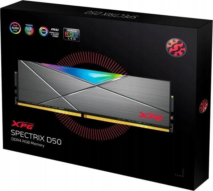 Memorie ADATA XPG Spectrix D50, DDR4, 32 GB, 3600 MHz, CL18, AX4U360016G18I-DT50