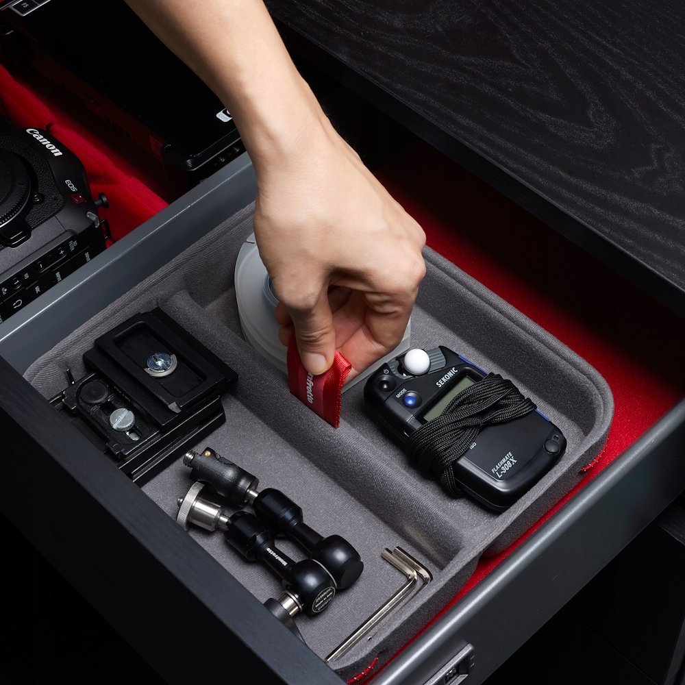 Kuti organizuese Manfrotto Pro Light Cineloader Drawer, gjysmë e fortë, grumbullueshme, gri