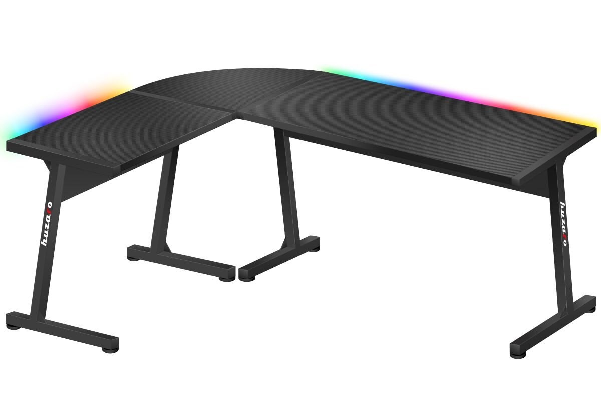 Tavolinë lojërash Huzaro Hero 6.0, RGB LED, e zezë