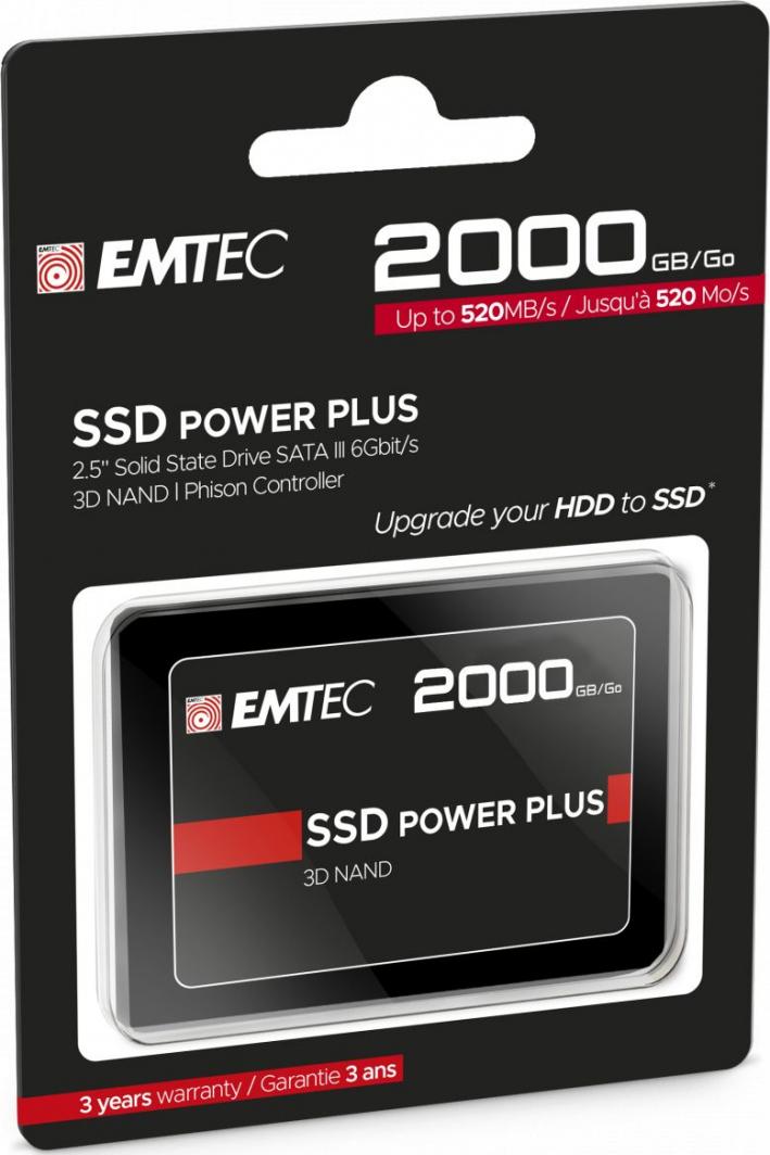 Disk SSD Emtec X150 Power Plus, 2TB, 2.5" SATA III