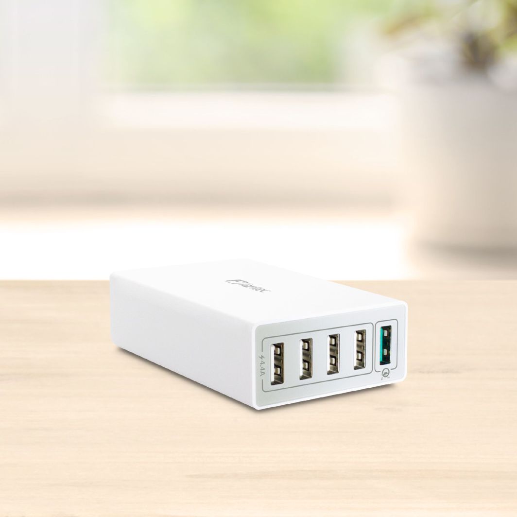 Karikues desktop Fantec 1954, 5x USB A, 2.4A, i bardhë