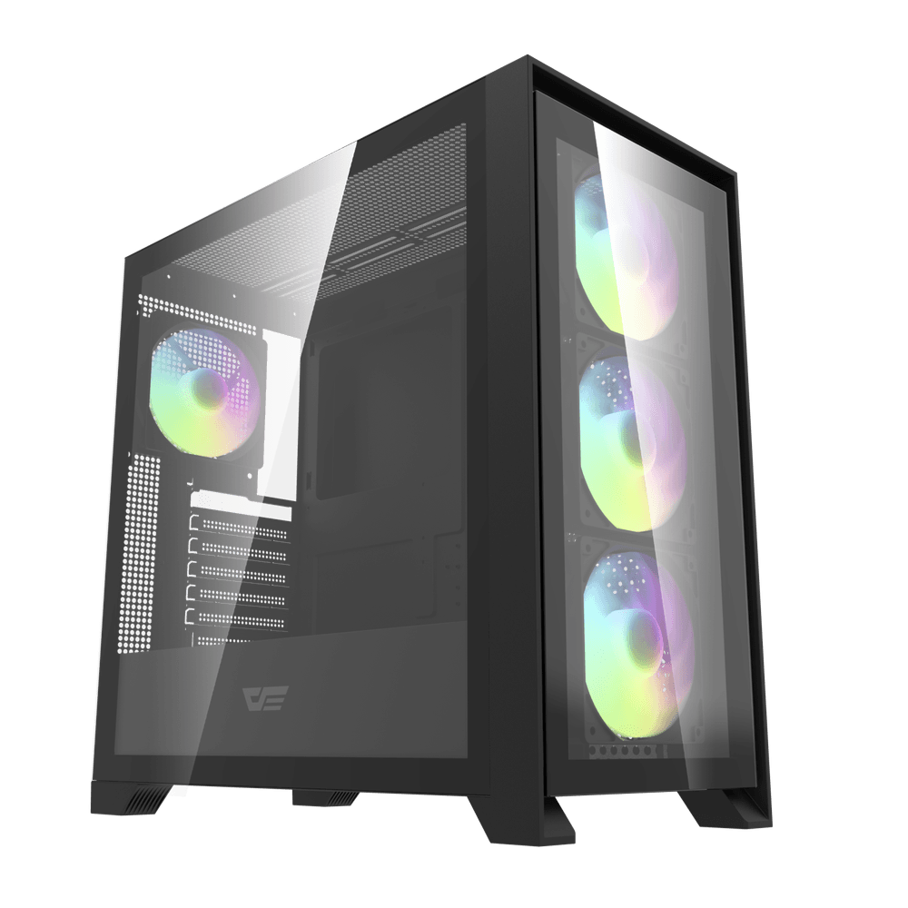 [OUTLET] Kasë Darkflash Case DRX90G, Mid-Tower, e zezë