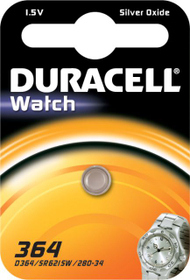 Duracell 364 Сребрен Оксид Батерија за Часовник, 1.5V