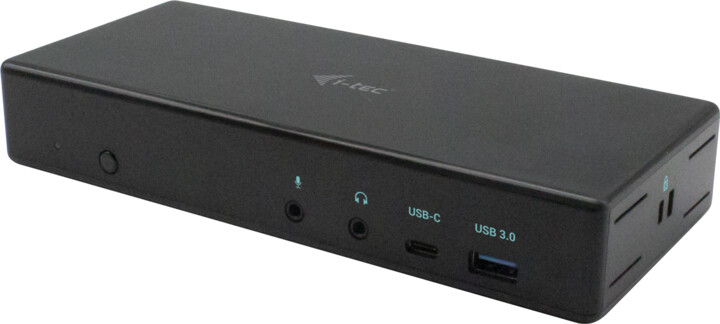 I-tec USB-C Quattro Приклучна станица со дисплеј со моќност 85 W, црн