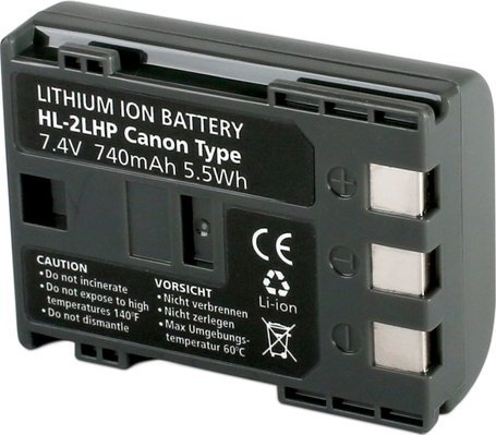 Bateri për kamera Hähnel Canon HL-2LHP NB-2LH, 740 mAh, Li Ion