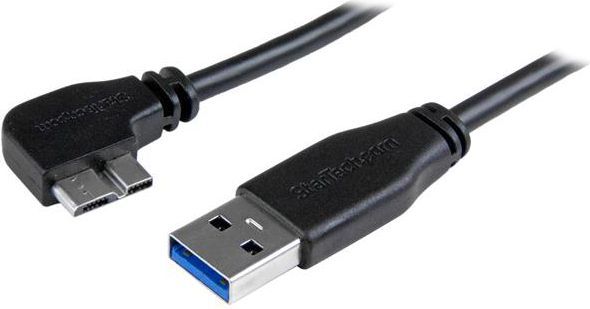 Kabllo StarTech USB-A - micro-B (USB3AU1MRS), 1 m, e zezë
