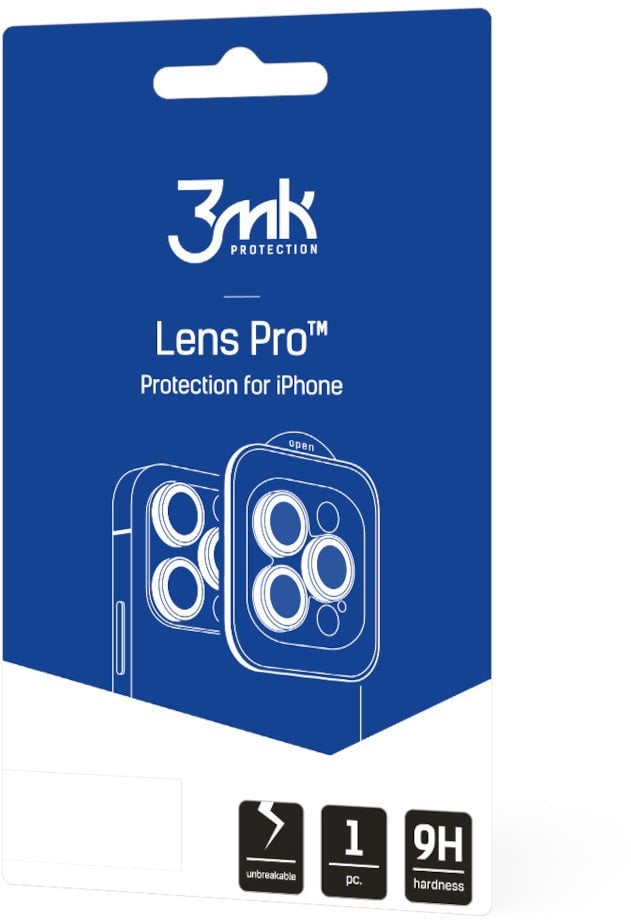 Mbrojtës xhami për kamera 3MK Lens Protection Pro për Samsung Galaxy Z Fold7, 1 copë, i zi