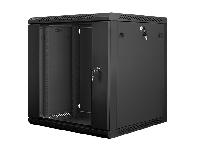 Kabinet murali Lanberg WF01-6612-10B, 19", 12U, i zi