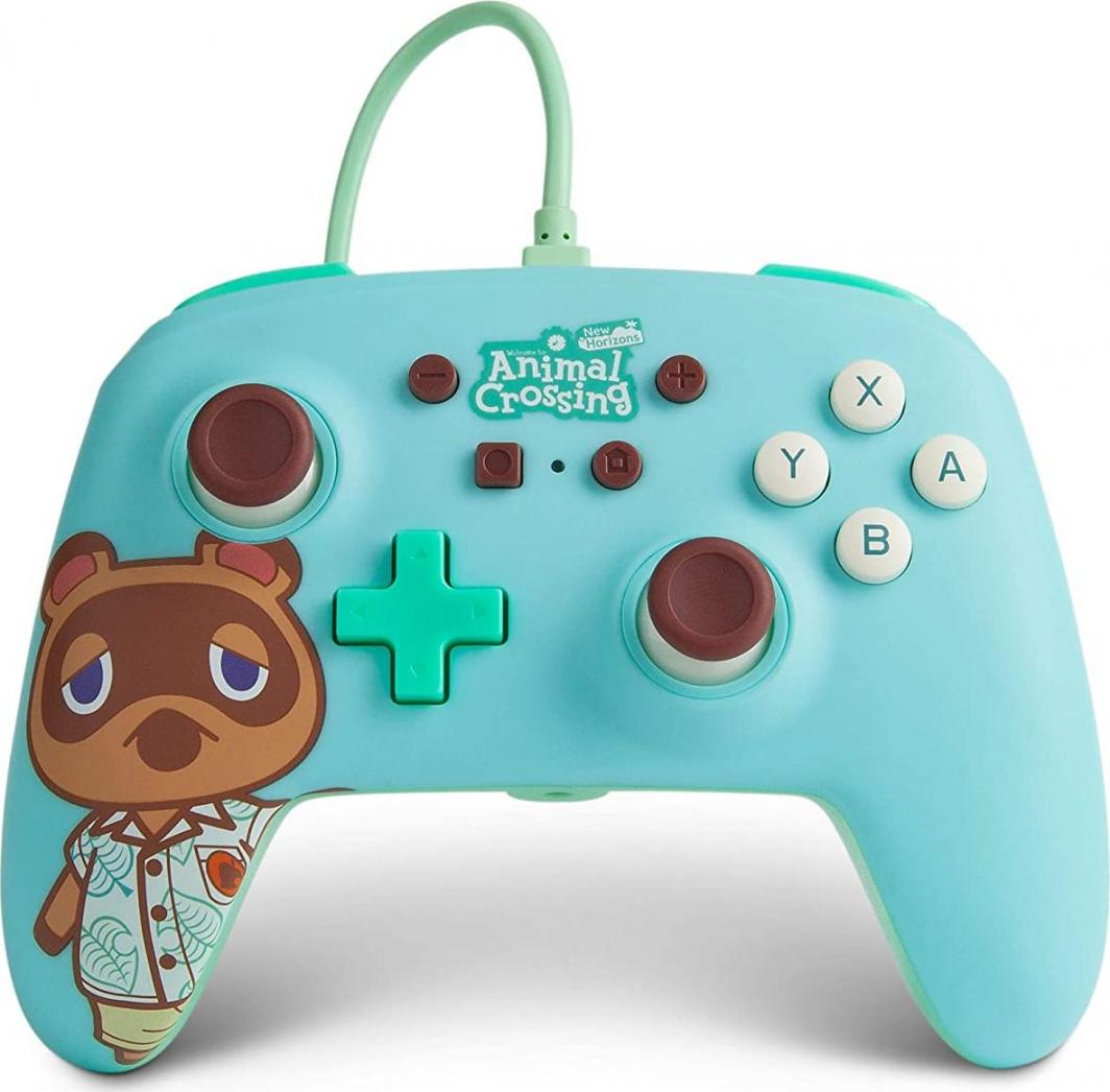 Kontroller PowerA Animal Crossing Tom Nook, me kabllo, i kaltër