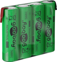 Bateri rimbushëse Goobay 4x AA NiMH, 2100 mAh, 4.8 V, e gjelbër