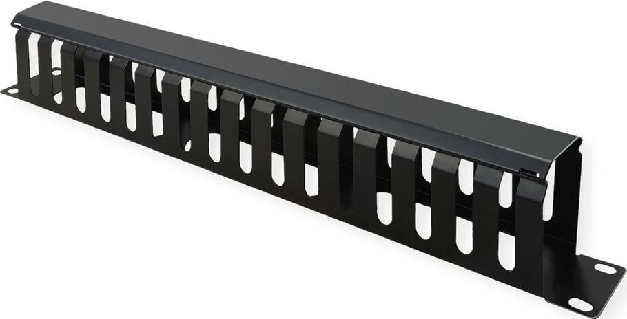 Organizues kabllosh 19" 1U, 40x80mm, i zi