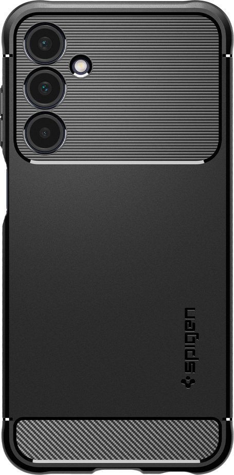 Футрола за телефон Spigen Rugged Armor за Samsung Galaxy A25 5G, TPU, отпорна на удари, црна