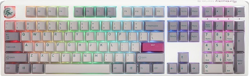 Tastierë gaming Ducky One 3, RGB, MX Silent Red, Mist Grey