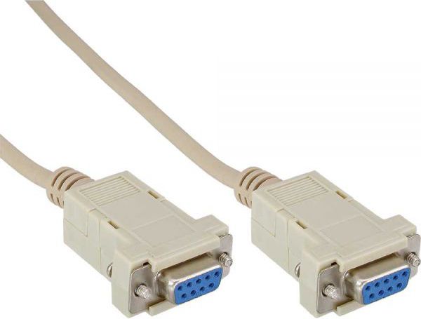 Kabllo seriale InLine DB9 në DB9, 10m, gri