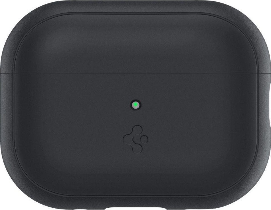 Kuti mbrojtëse Spigen Silicone Fit Strap, për AirPods Pro 1 2, silikoni, e zezë