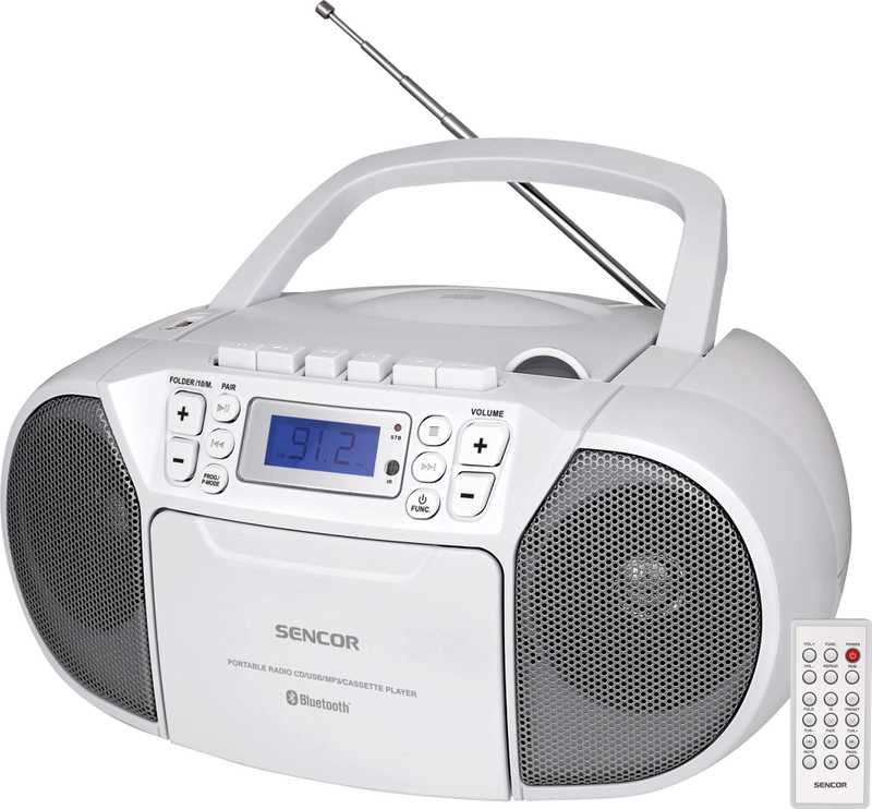 Radio CD player Sencor SPT 3907 W, Bluetooth, USB, i bardhë