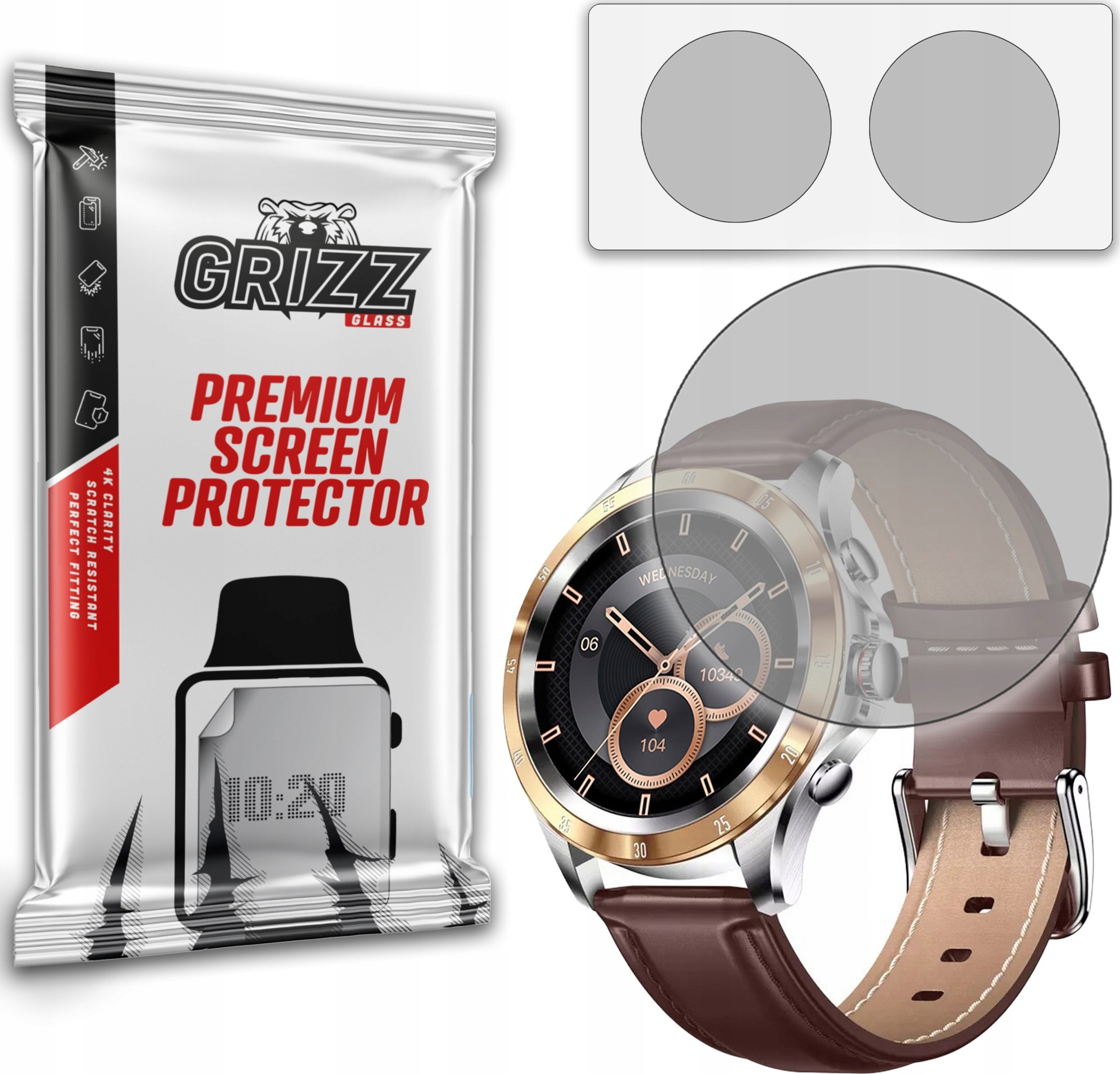 Mbrojtëse ekrani GrizzGlass Matte Film Grizz Lazird Classic, set 2 copë, përfundim mat, transparente