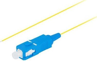 Pigtail fiber optike Lanberg SC UPC SM, 9/125 G657A1, 2m, i verdhe ...