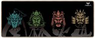 Mousepad AULA MP-WFFM, sipërfaqe Speed, i zi