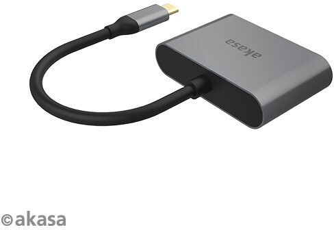 Kabllo Akasa USB Type C 2in1, HDMI, D-Sub, 18cm