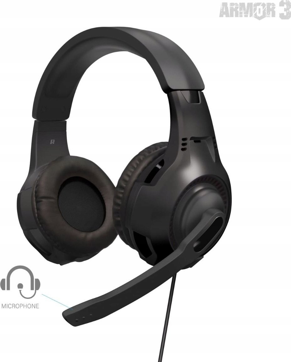 Kufje gaming SoundTac Universal, 3.5mm, me mikrofon, të zeza