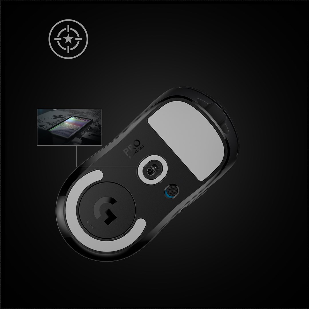 Maus gaming wireless Logitech G Pro X Superlight, sensor HERO 25K, 63g, i zi