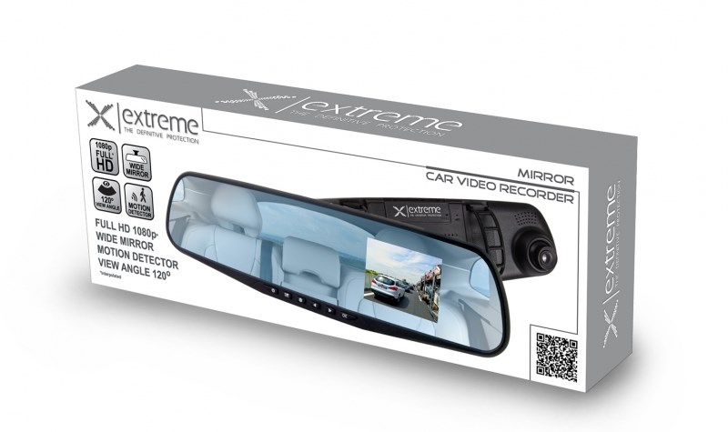 Kamerë sigurie për makinë Esperanza Extreme XDR103, ekran 2.4", detektor lëvizjeje, e zezë