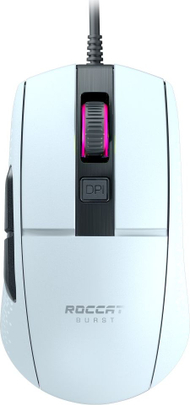 Maus me kabllo ROCCAT Burst Core Extreme Light, i bardhë