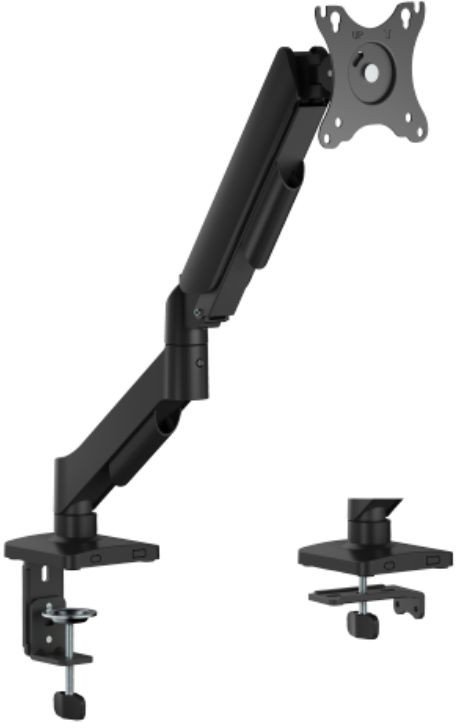 Krah monitori ESTUFF Single Gas Spring, VESA, një monitor, i zi