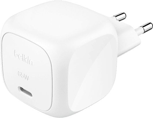 Karikues Belkin BOOST Charge WCA011, 65W USB C PD PPS, i bardhë
