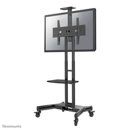 Stativ dyshemeje për TV Neomounts NM-M1700BLACK, 32" 75", rregullim lartësie, me rrota, i zi