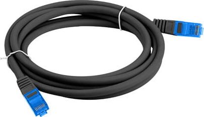 Kabllo rrjeti Lanberg Patchcord CAT.6A S FTP LSZH, 0.5m, e zezë