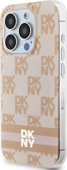 Маса за телефон DKNY DKHMP15LHCPTSP, за iPhone 15 Pro 6.1", тврдa футрола, розова