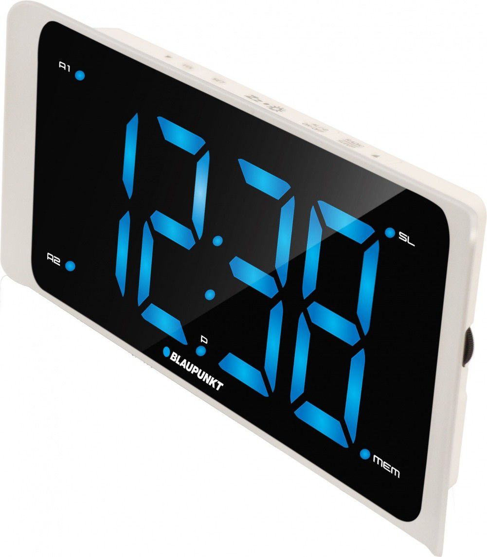 Радио-аларм Blaupunkt CR16WH, со аларм, полнење смартфон, бел