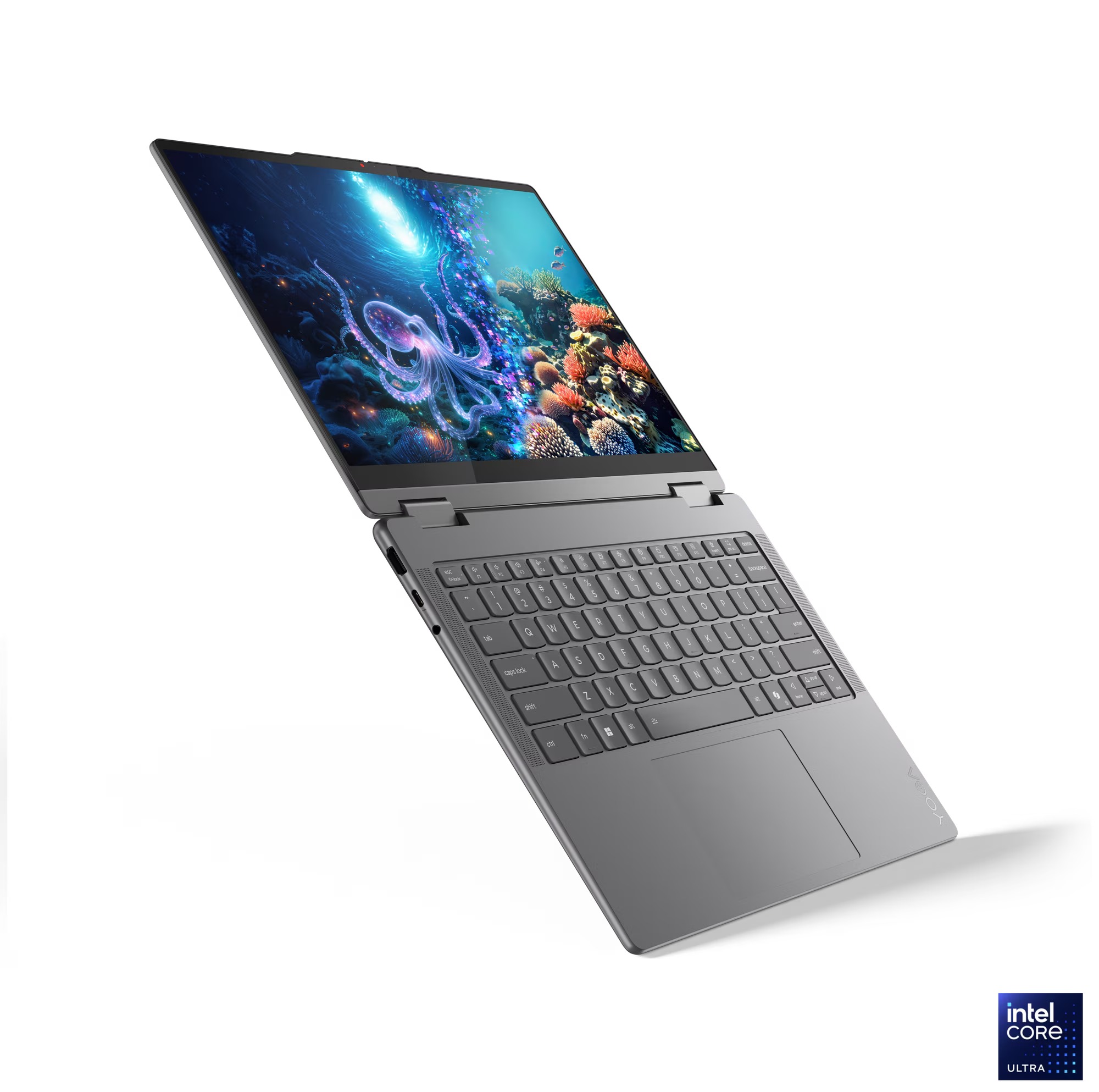 Laptop 2në1 Lenovo Yoga 7 14ILL10, Intel Core Ultra 7 256V, 14", 16GB RAM, 1TB SSD, Intel Arc 140V, i hirtë