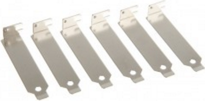 Mbulesa slote InLine 11108, set 6 copë, low profile, metalike