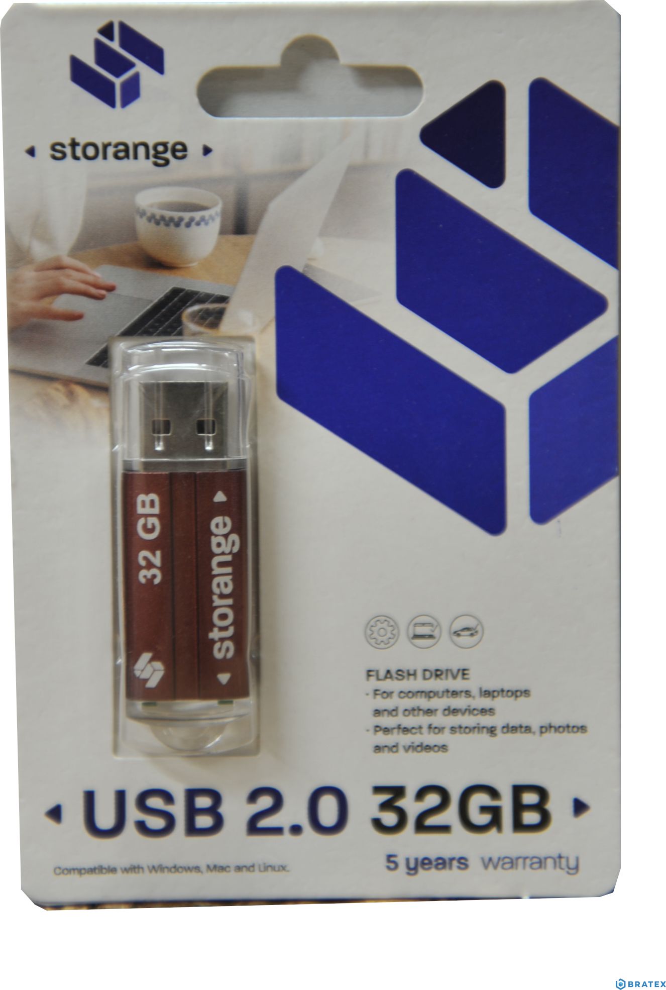 USB Storange STO18, 32GB, USB 2.0, gri