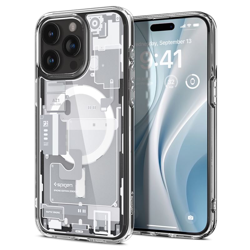 Mbrojtëse për celular iPhone 15 Pro Spigen Ultra Hybrid MagSafe, e bardhë