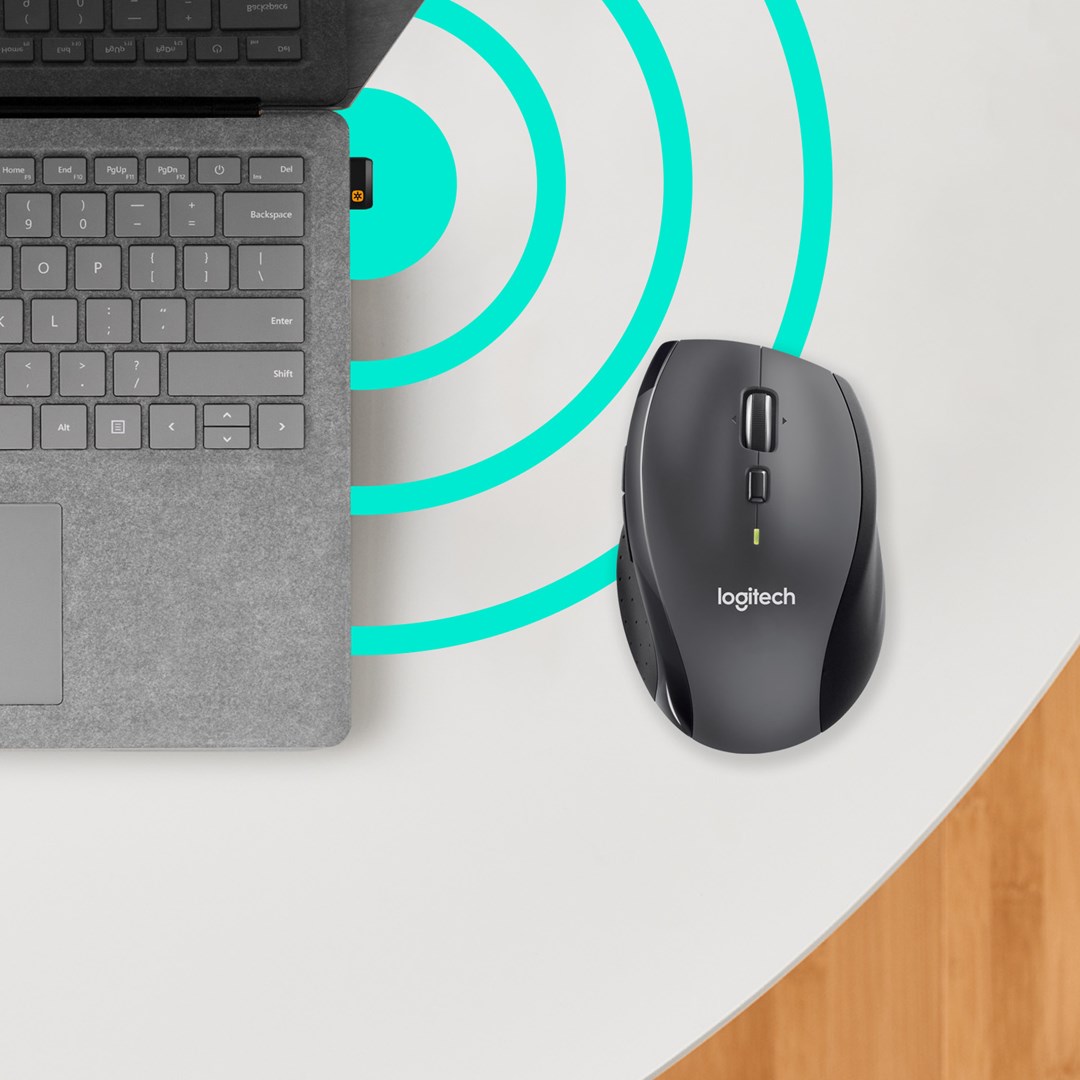 Maus Logitech M705, RF Wireless, i hirtë